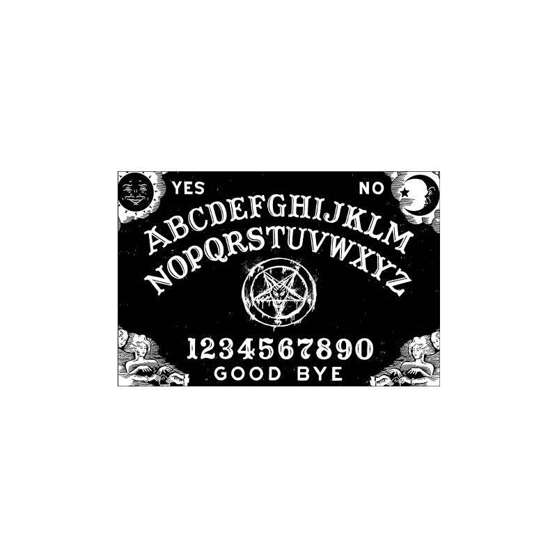Gothic Black Magic Series Door Mat Horror Black And White Floor Mat