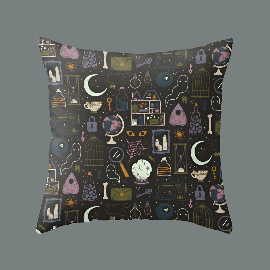 Witching Hour Pillowcase Collection – Gothic & Occult Print Home Decor