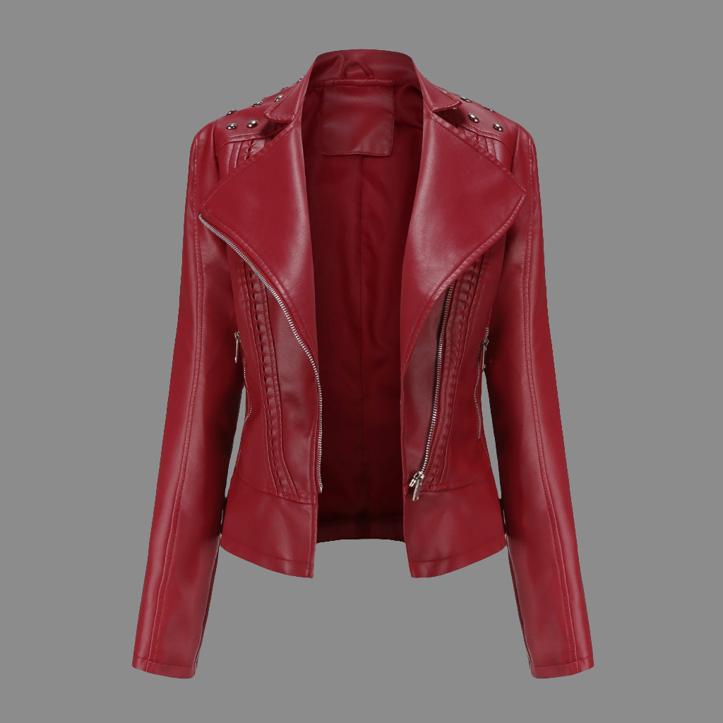 Women's Leather Jacket Slim Thin Small Coat