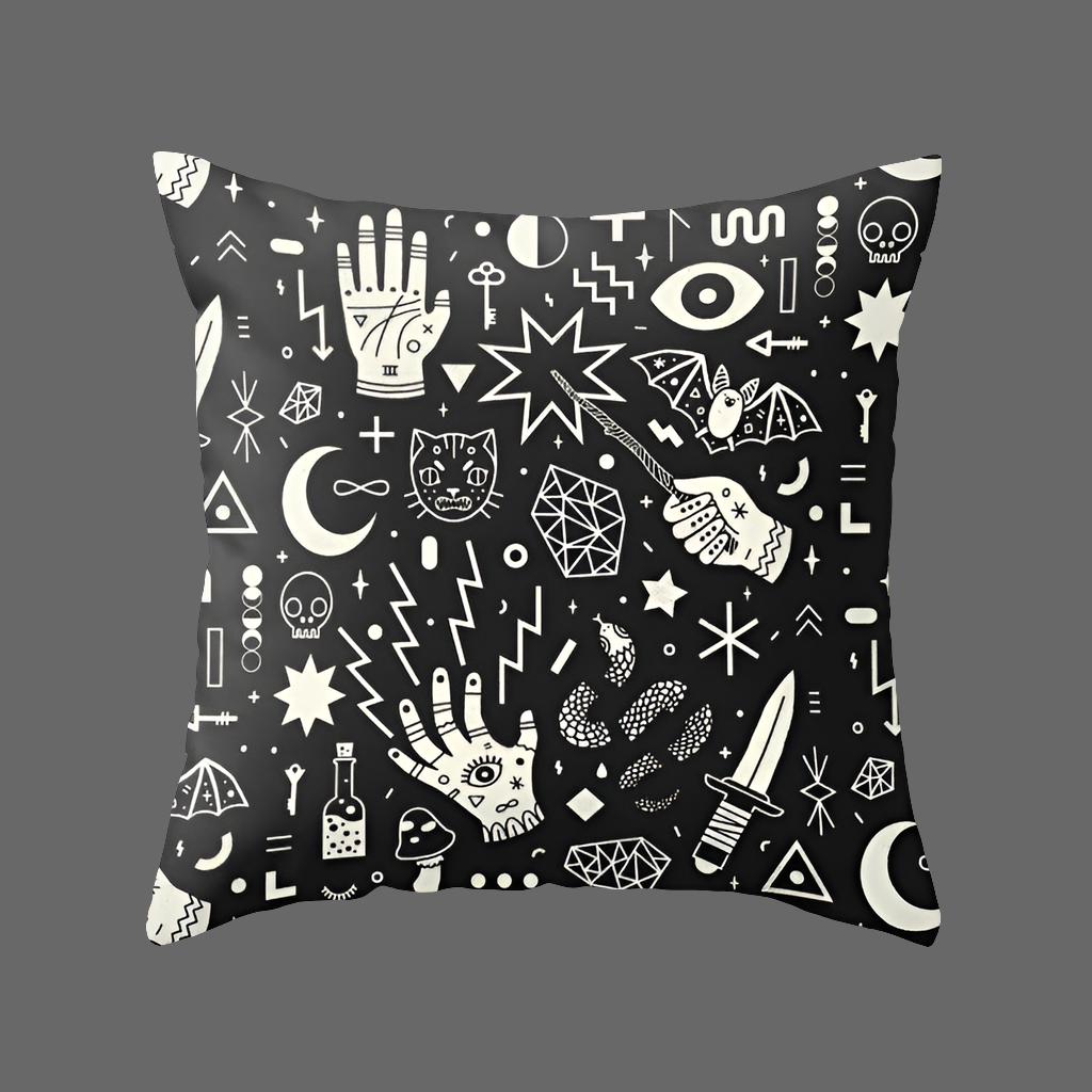 Witching Hour Pillowcase Collection – Gothic & Occult Print Home Decor