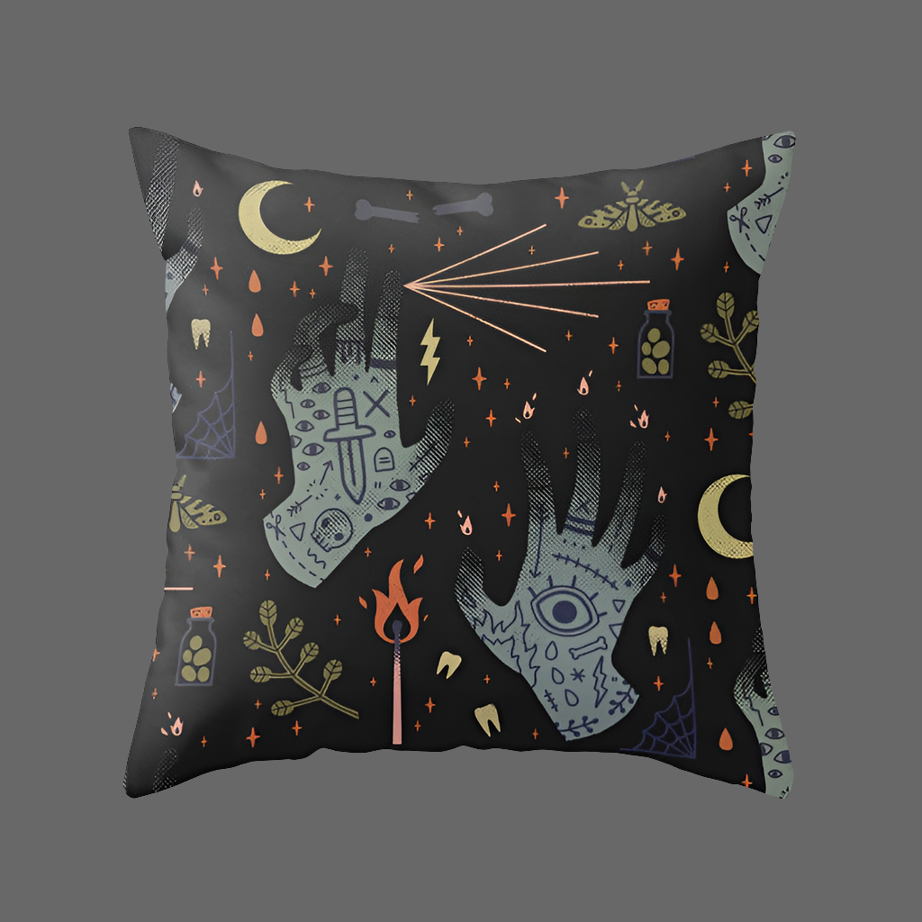 Witching Hour Pillowcase Collection – Gothic & Occult Print Home Decor