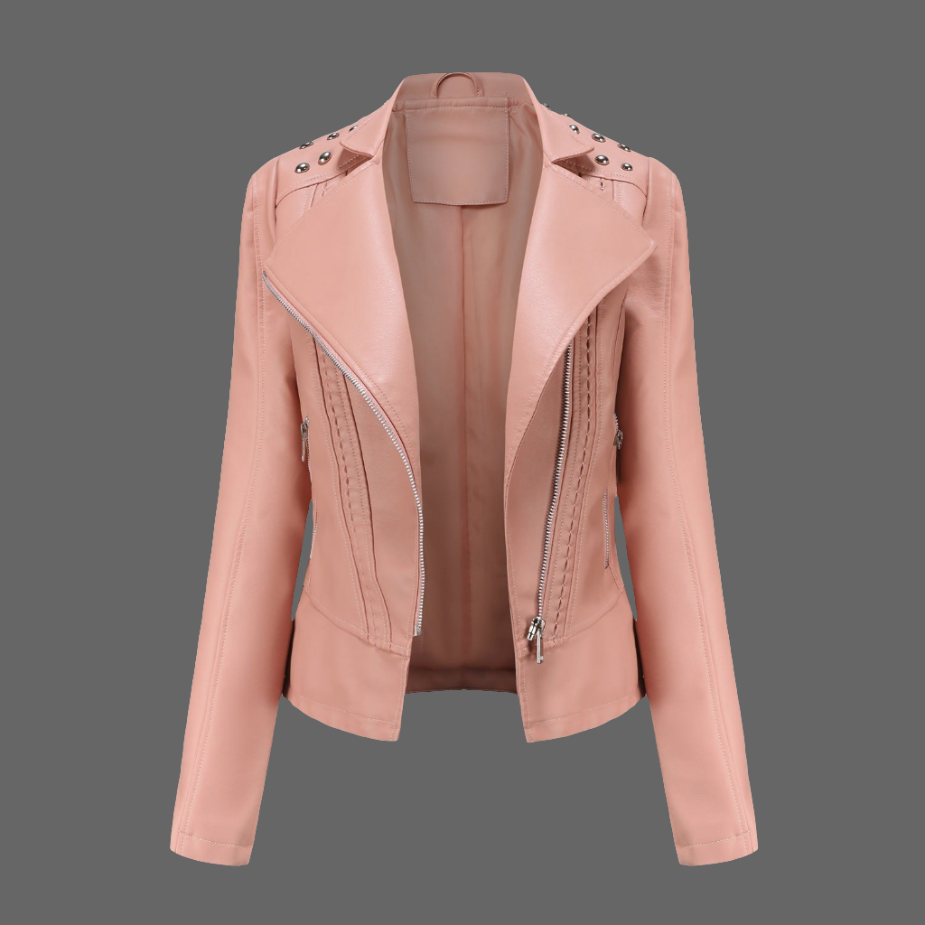 Women's Leather Jacket Slim Thin Small Coat