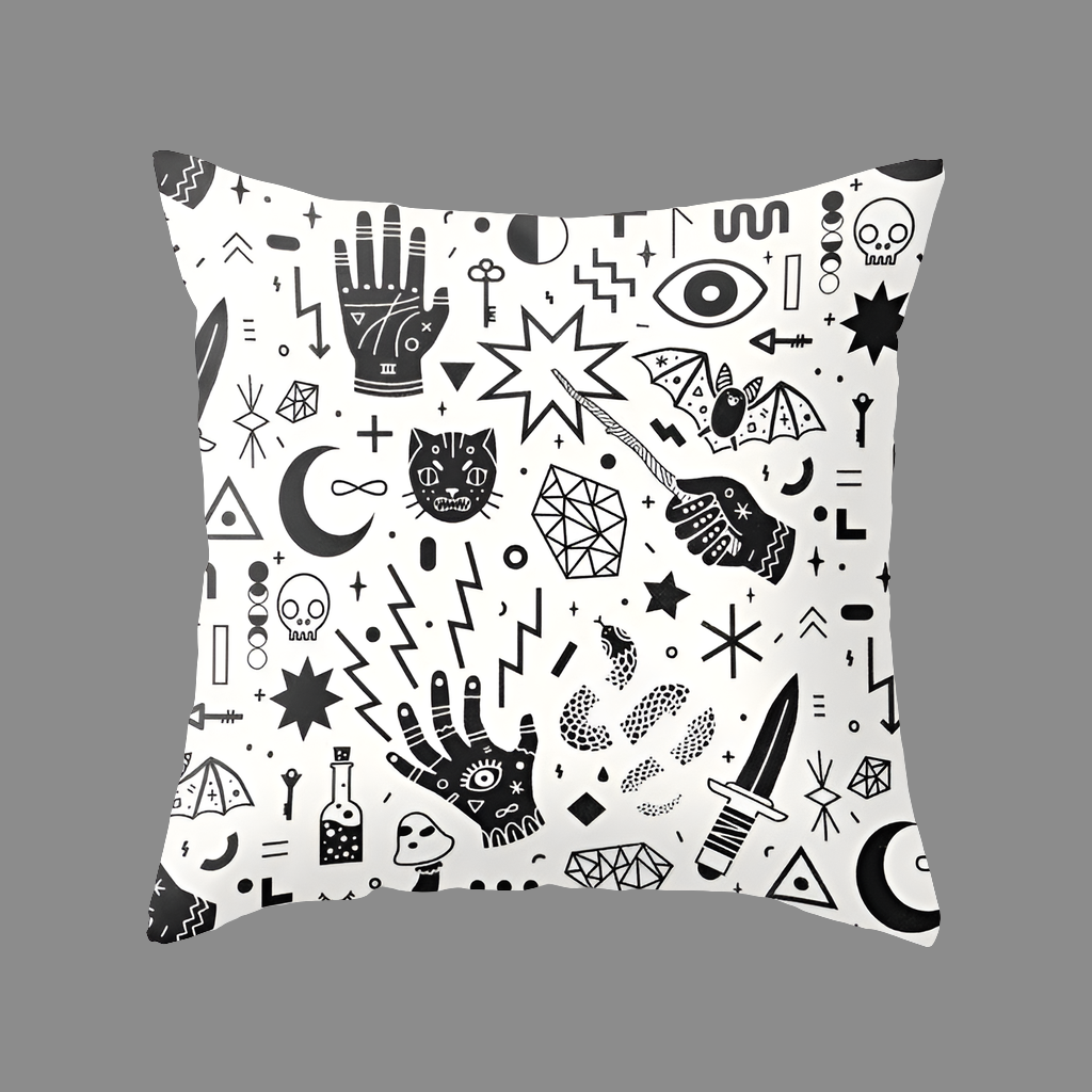 Witching Hour Pillowcase Collection – Gothic & Occult Print Home Decor