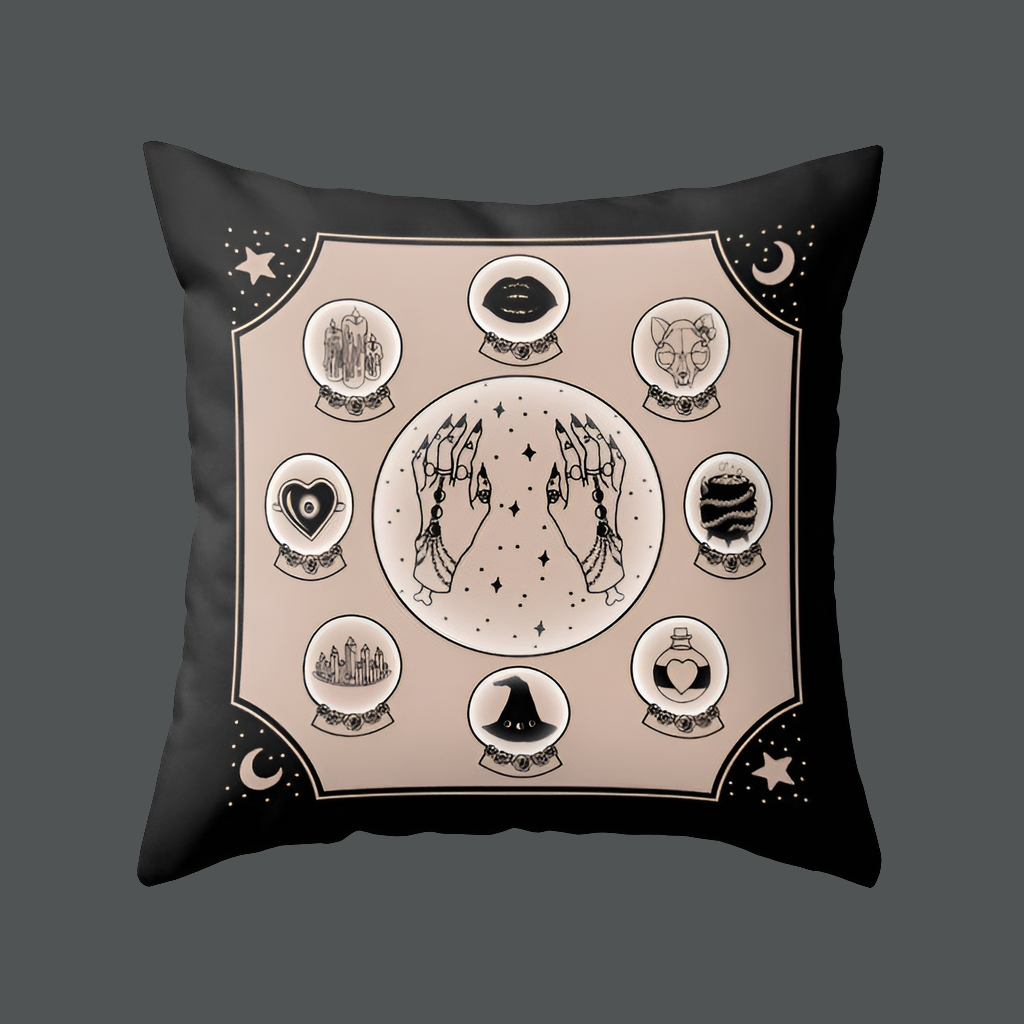 Witching Hour Pillowcase Collection – Gothic & Occult Print Home Decor