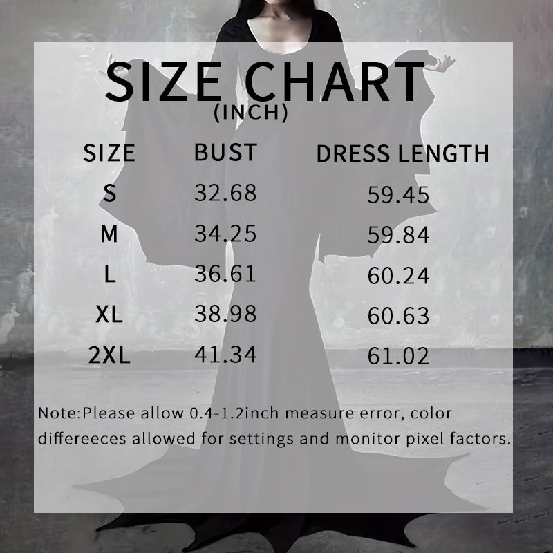 Queen of Shadows Gown – Gothic Batwing Sleeve Mermaid Dress