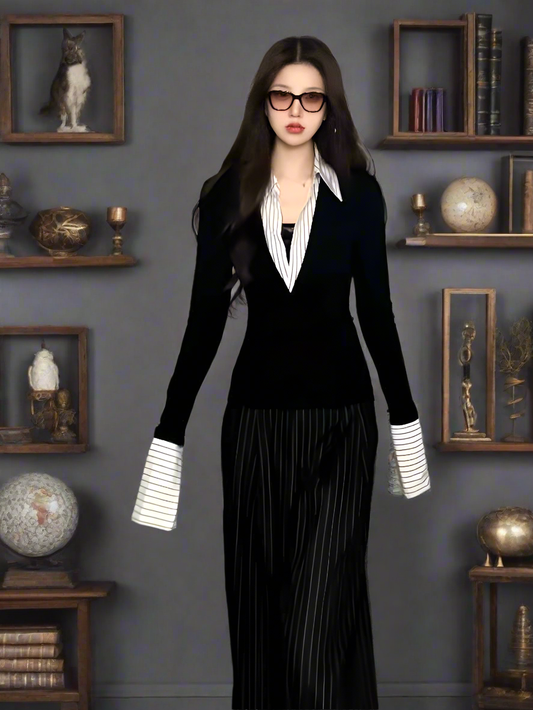 Midnight librarian long sleeve Top