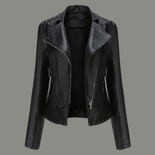 Women's Leather Jacket Slim Thin Small Coat
