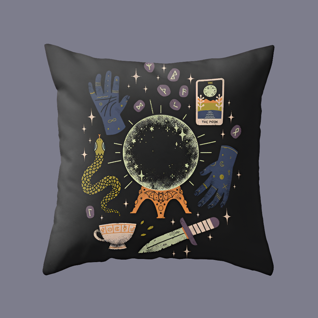 Witching Hour Pillowcase Collection – Gothic & Occult Print Home Decor