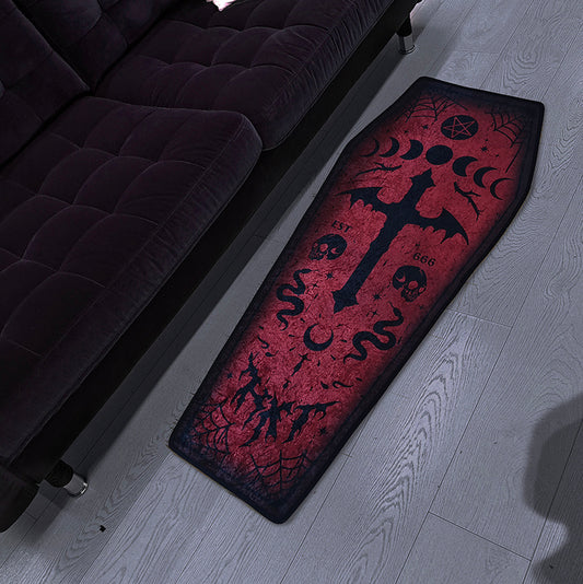 Dark Gothic Bloody Mary Print Carpet